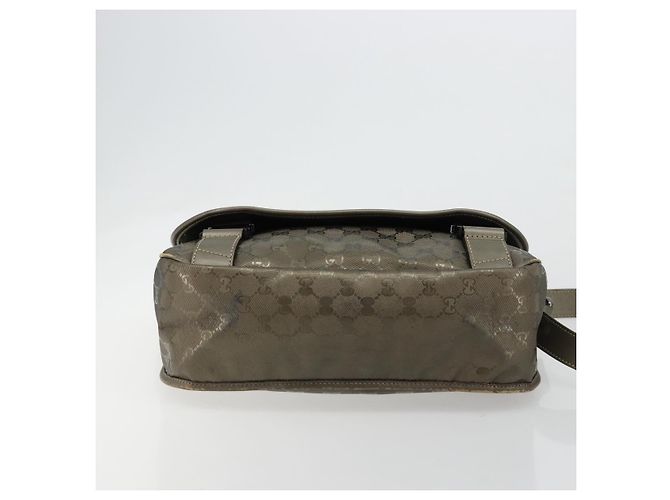 GUCCI GG Implementation Shoulder Bag PVC Gray Silver 201447 - vista 5