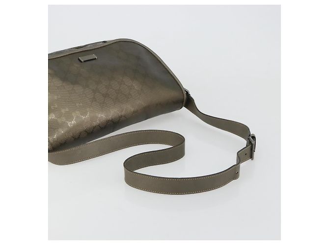 GUCCI GG Implementation Shoulder Bag PVC Gray Silver 201447 - vista 7
