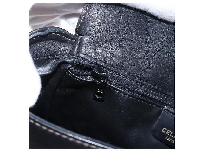 Céline CELINE Shoulder Bag Leather Black Gold - vista 21