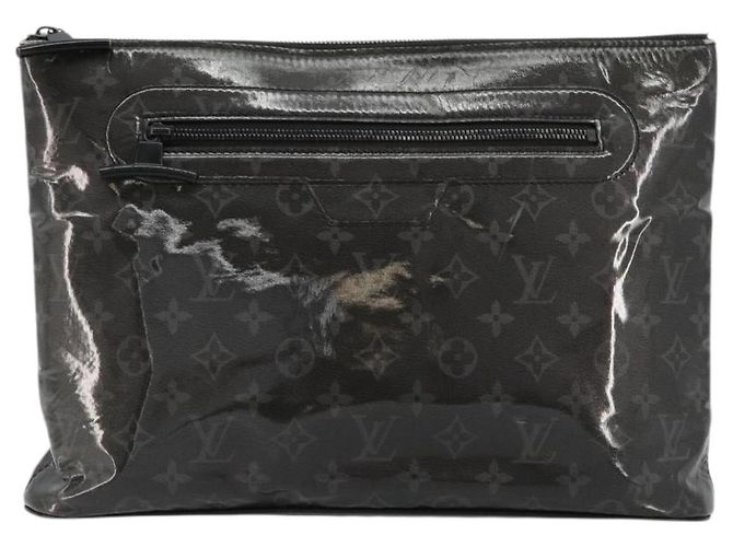LOUIS VUITTON Monogram Eclipse Glaze Pochette Cosmos Black M63373 - vista 13
