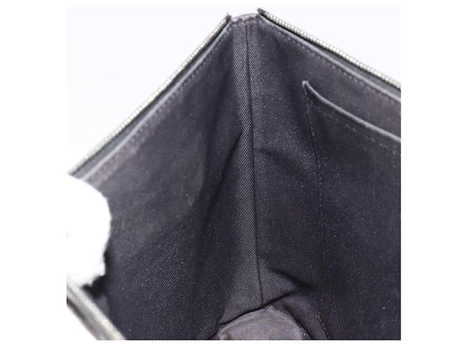 LOUIS VUITTON Monogram Eclipse Glaze Pochette Cosmos Black M63373 - vista 19