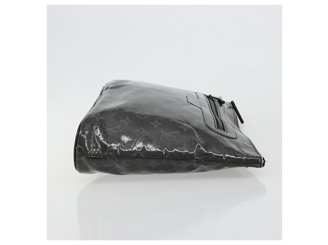 LOUIS VUITTON Monogram Eclipse Glaze Pochette Cosmos Black M63373 - vista 3