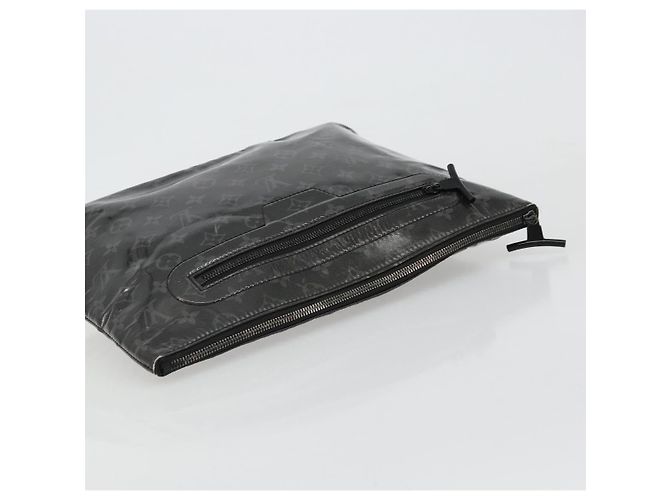 LOUIS VUITTON Monogram Eclipse Glaze Pochette Cosmos Black M63373 - vista 5