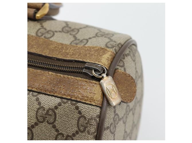 GUCCI GG Supreme Web Sherry Line Hand Bag PVC Beige Gold 39 02 007 - vista 10