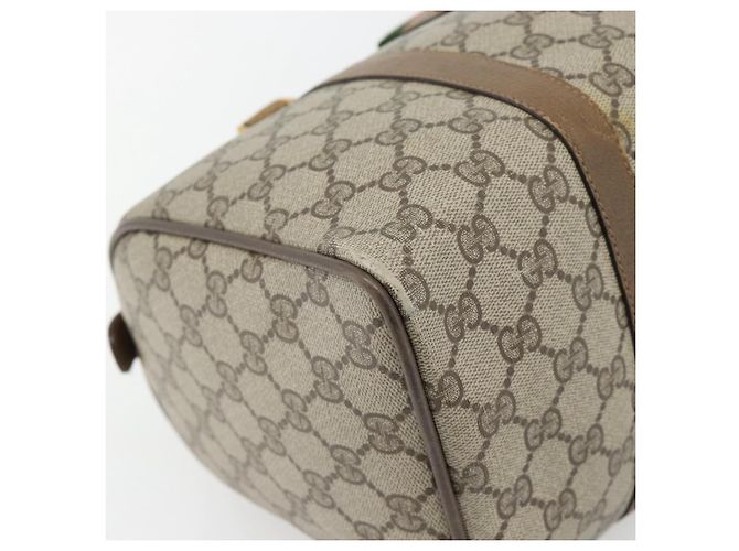 GUCCI GG Supreme Web Sherry Line Hand Bag PVC Beige Gold 39 02 007 - vista 16
