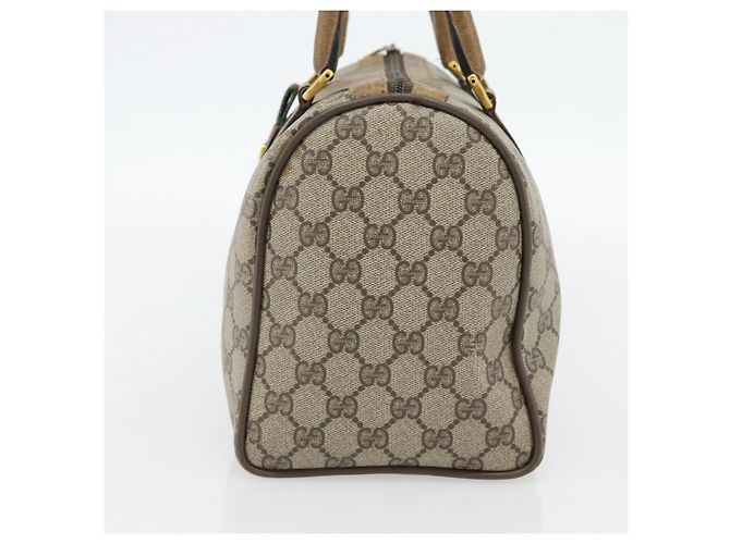 GUCCI GG Supreme Web Sherry Line Hand Bag PVC Beige Gold 39 02 007 - vista 3