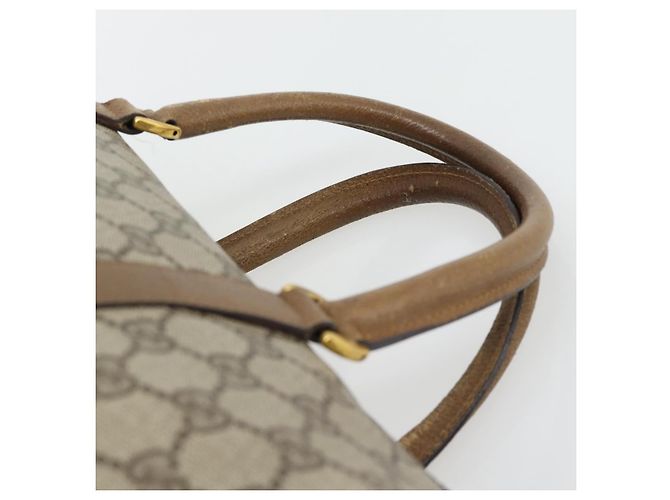 GUCCI GG Supreme Web Sherry Line Hand Bag PVC Beige Gold 39 02 007 - vista 8