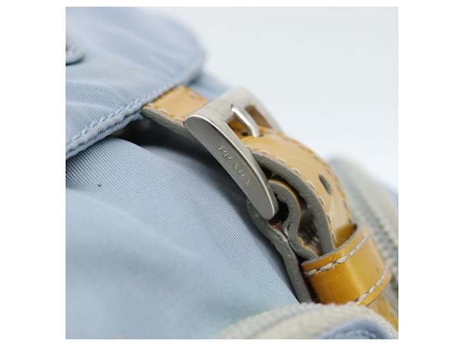 PRADA Rucksack Nylon Hellblau Silber - Ansicht 10