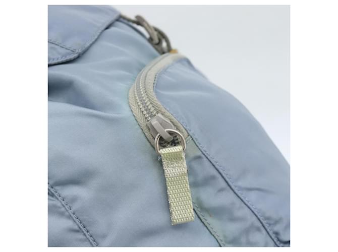 PRADA Rucksack Nylon Hellblau Silber - Ansicht 19