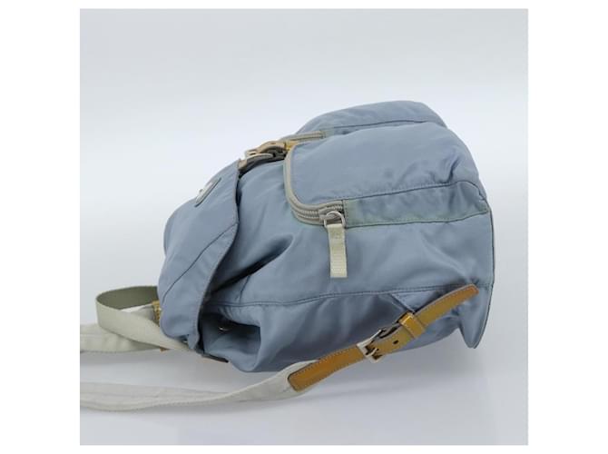 PRADA Rucksack Nylon Hellblau Silber - Ansicht 3
