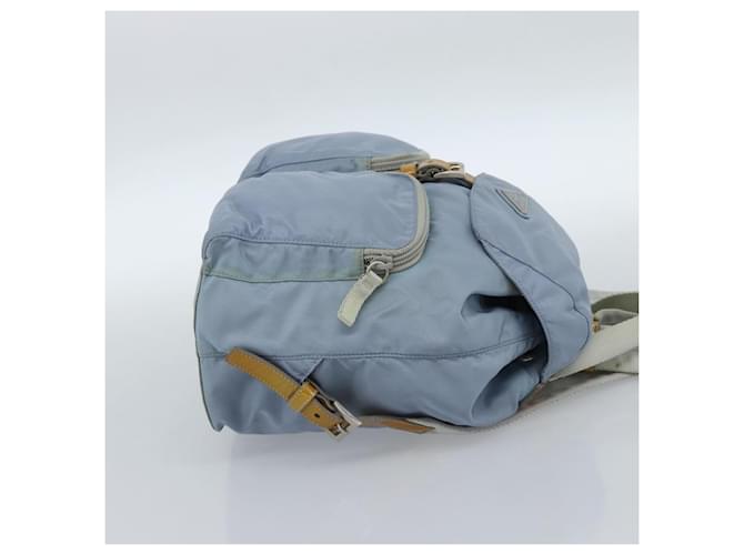PRADA Rucksack Nylon Hellblau Silber - Ansicht 4