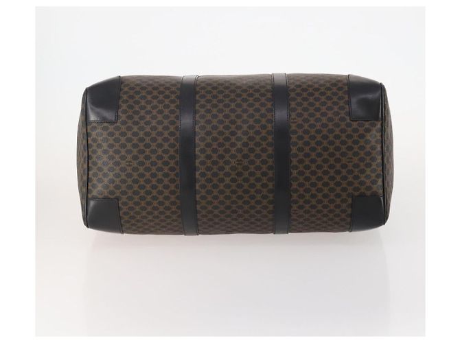 Céline CELINE Macadam Canvas Boston Bag PVC Leather Black Gold - vista 5