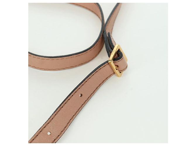 Chloé Chloe Marcie Shoulder Bag Leather Pink Gold - vista 14