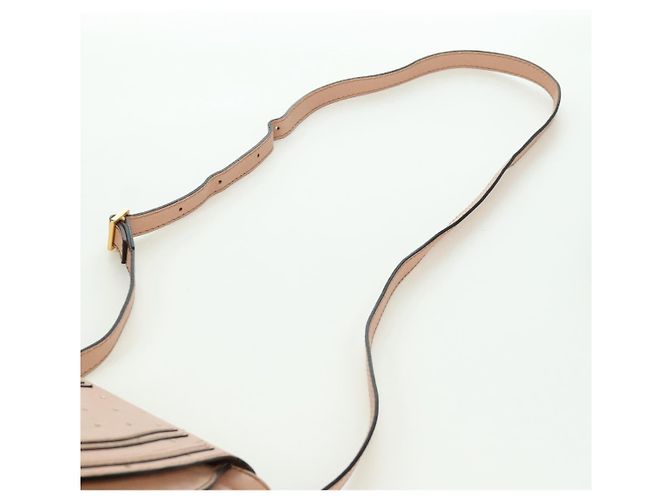 Chloé Chloe Marcie Shoulder Bag Leather Pink Gold - vista 15
