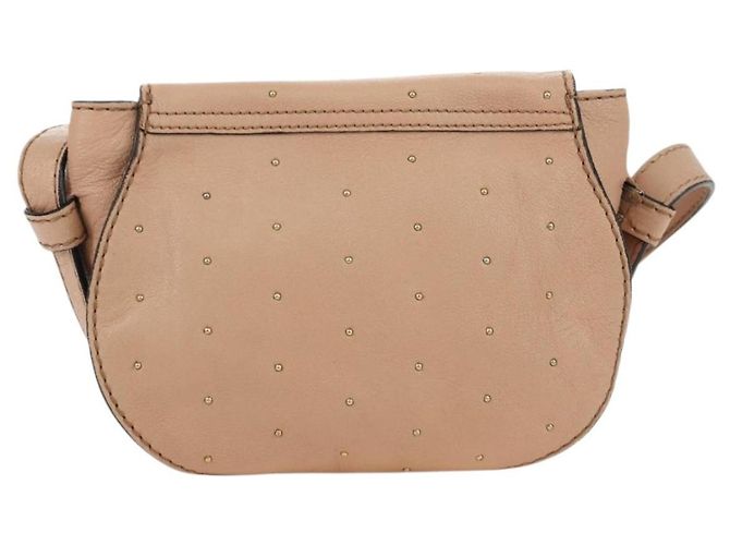 Chloé Chloe Marcie Shoulder Bag Leather Pink Gold - vista 2