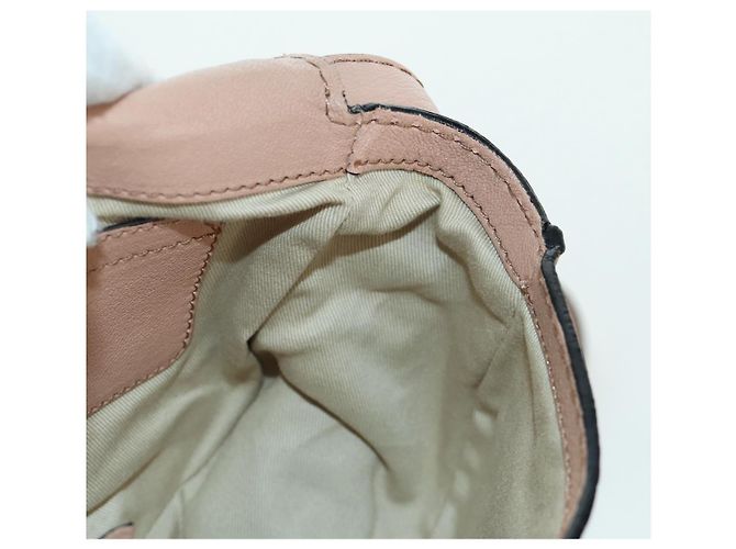 Chloé Chloe Marcie Shoulder Bag Leather Pink Gold - vista 24