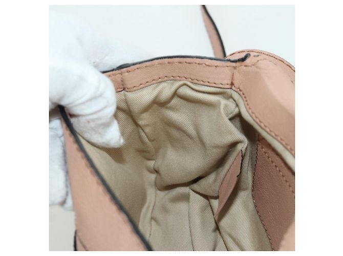 Chloé Chloe Marcie Shoulder Bag Leather Pink Gold - vista 25