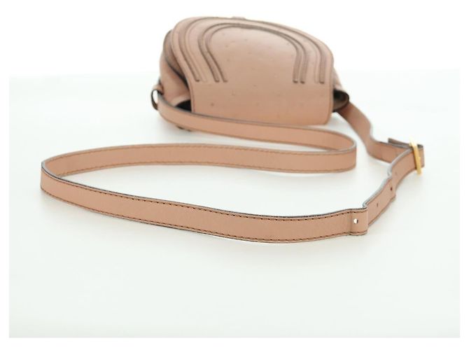 Chloé Chloe Marcie Shoulder Bag Leather Pink Gold - vista 7