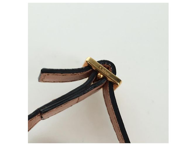 Chloé Chloe Marcie Shoulder Bag Leather Pink Gold - vista 8