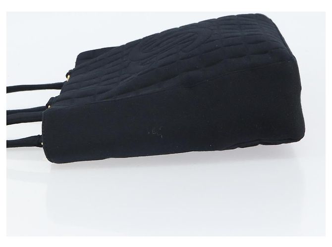 CHANEL Tote Bag Algodón Dorado Negro CC - vista 4