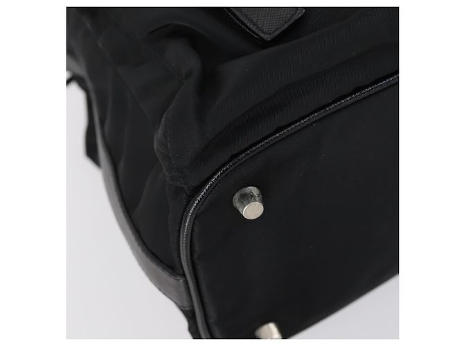 PRADA Schultertasche Nylon Black Silver - Ansicht 14