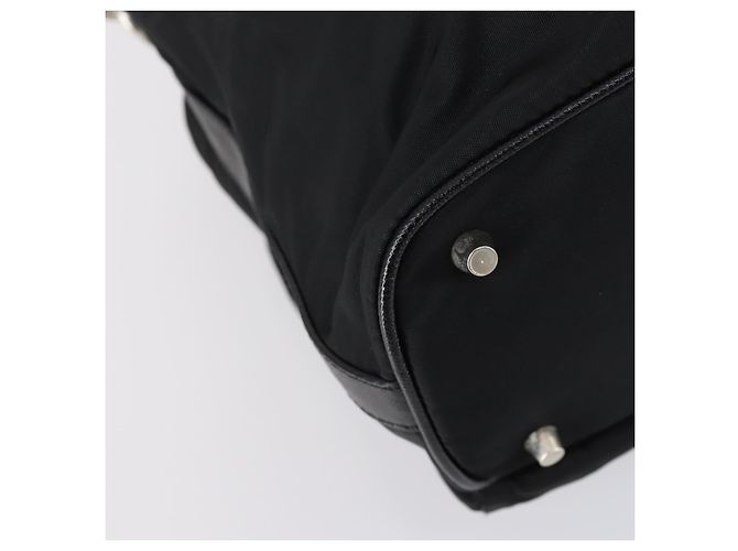 PRADA Schultertasche Nylon Black Silver - Ansicht 16