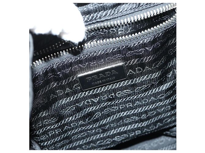 PRADA Schultertasche Nylon Black Silver - Ansicht 20