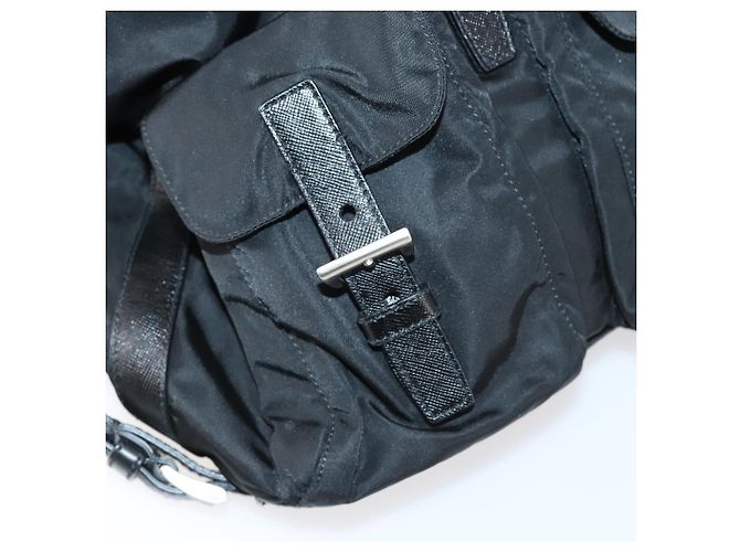 PRADA Schultertasche Nylon Black Silver - Ansicht 23