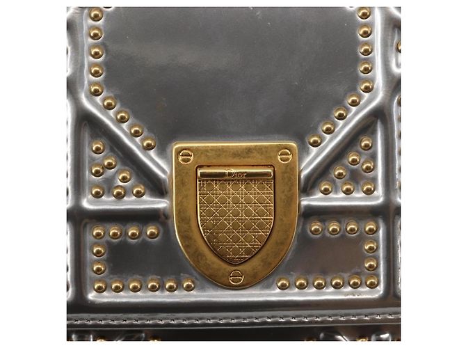 Christian Dior Chain Shoulder Bag Enamel Silver - vista 18