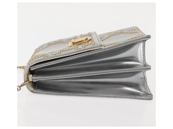 Christian Dior Chain Shoulder Bag Enamel Silver - vista 4