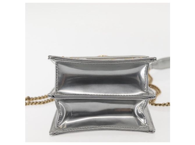 Christian Dior Chain Shoulder Bag Enamel Silver - vista 5