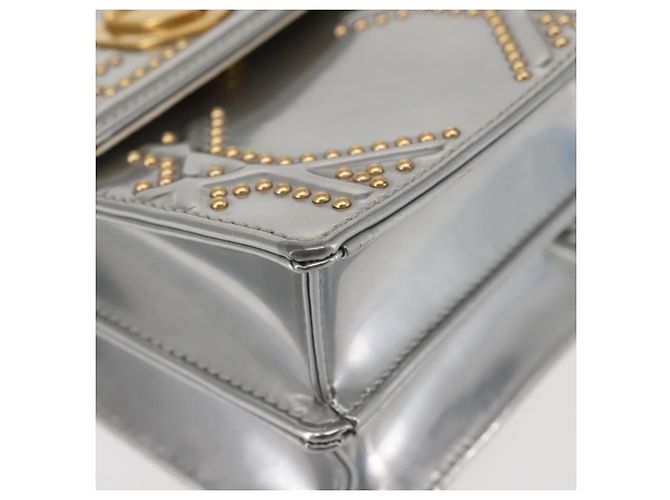 Christian Dior Chain Shoulder Bag Enamel Silver - vista 9