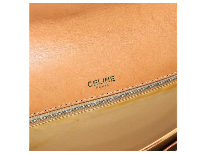 Céline CELINE Macadam Canvas Shoulder Bag PVC Beige Gold - vista 10