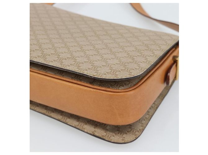 Céline CELINE Macadam Canvas Shoulder Bag PVC Beige Gold - vista 16
