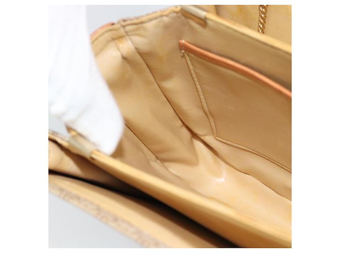 Céline CELINE Macadam Canvas Shoulder Bag PVC Beige Gold - vista 19