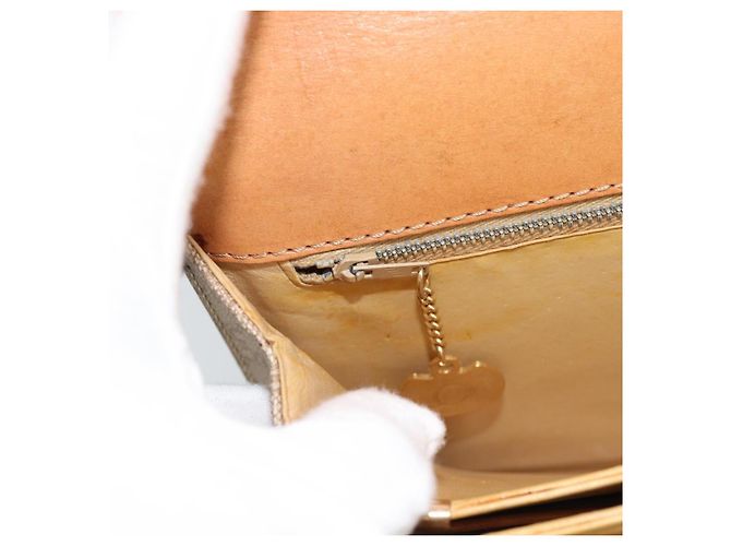 Céline CELINE Macadam Canvas Shoulder Bag PVC Beige Gold - vista 20