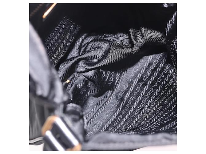 PRADA Shoulder Bag Nylon Black Gold - vista 11