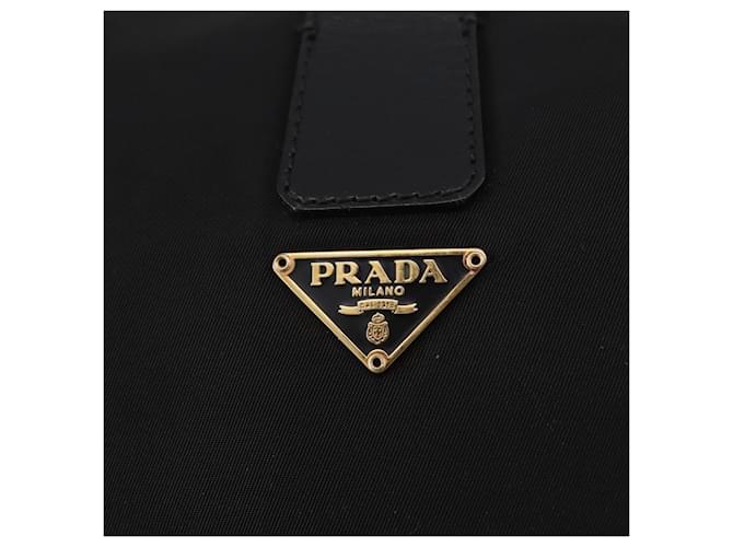 PRADA Shoulder Bag Nylon Black Gold - vista 17