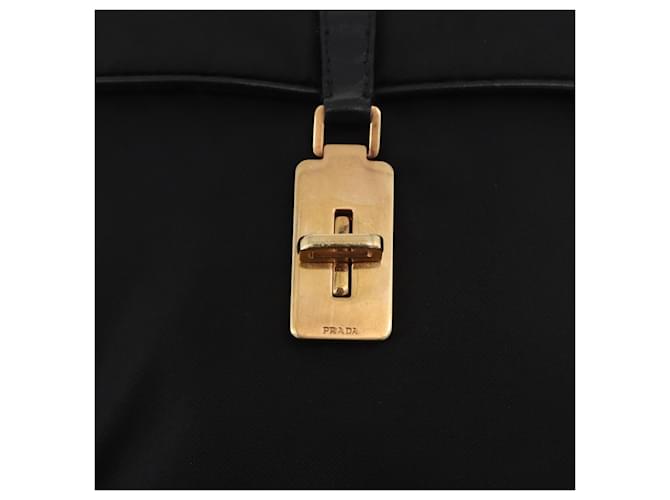 PRADA Shoulder Bag Nylon Black Gold - vista 18
