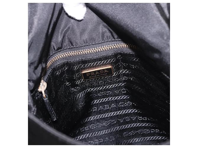 PRADA Shoulder Bag Nylon Black Gold - vista 19