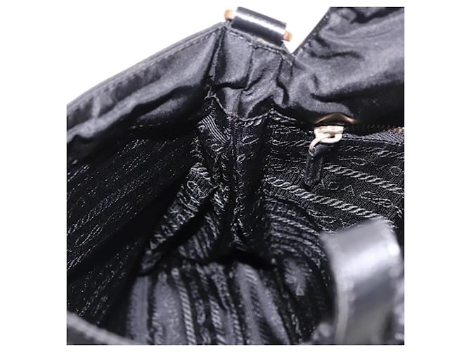 PRADA Shoulder Bag Nylon Black Gold - vista 21