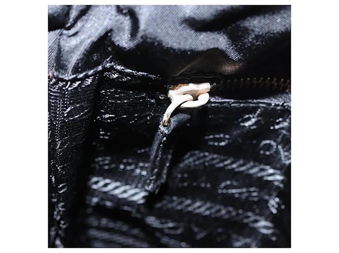 PRADA Shoulder Bag Nylon Black Gold - vista 22