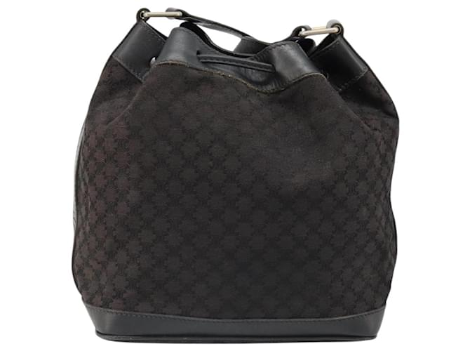 Céline CELINE Macadam Canvas Shoulder Bag Black - vista 3