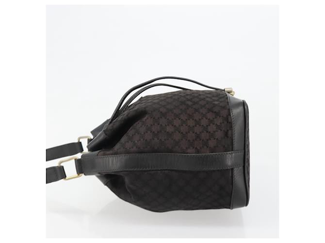 Céline CELINE Macadam Canvas Shoulder Bag Black - vista 5