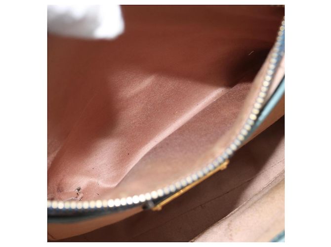 Miu Miu Hand Bag Leather 2way Light Blue Gold - vista 25