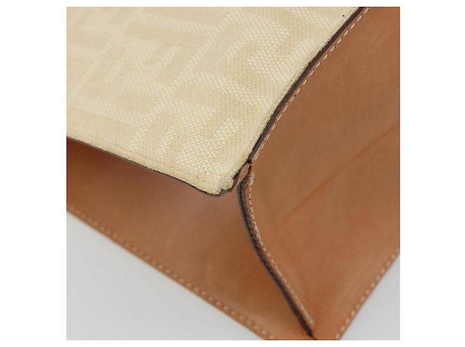 FENDI Zucca Canvas Tote Bag Beige - vista 16