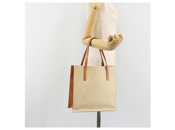 FENDI Zucca Canvas Tote Bag Beige - vista 21
