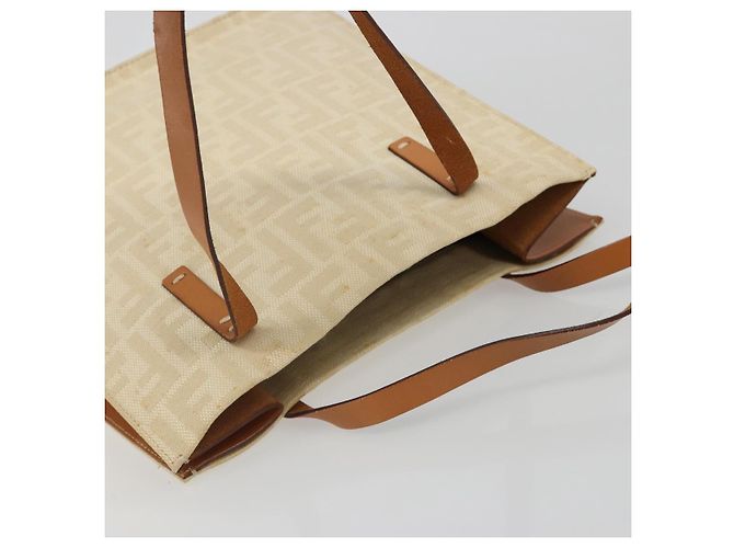 FENDI Zucca Canvas Tote Bag Beige - vista 6