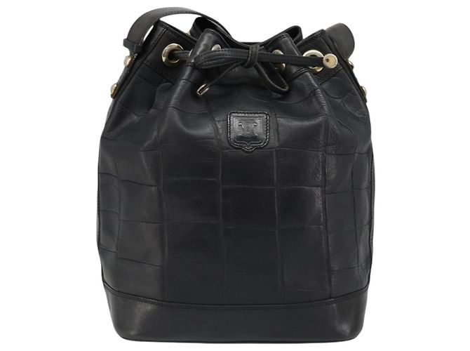 Céline CELINE Purse Shoulder Bag Leather Black Gold - vista 13