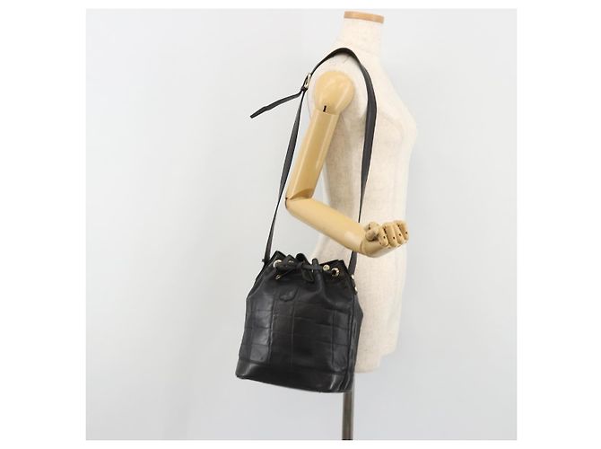Céline CELINE Purse Shoulder Bag Leather Black Gold - vista 24